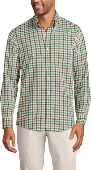 Lands' End Men's Traditional Fit No Iron Twill Shirt