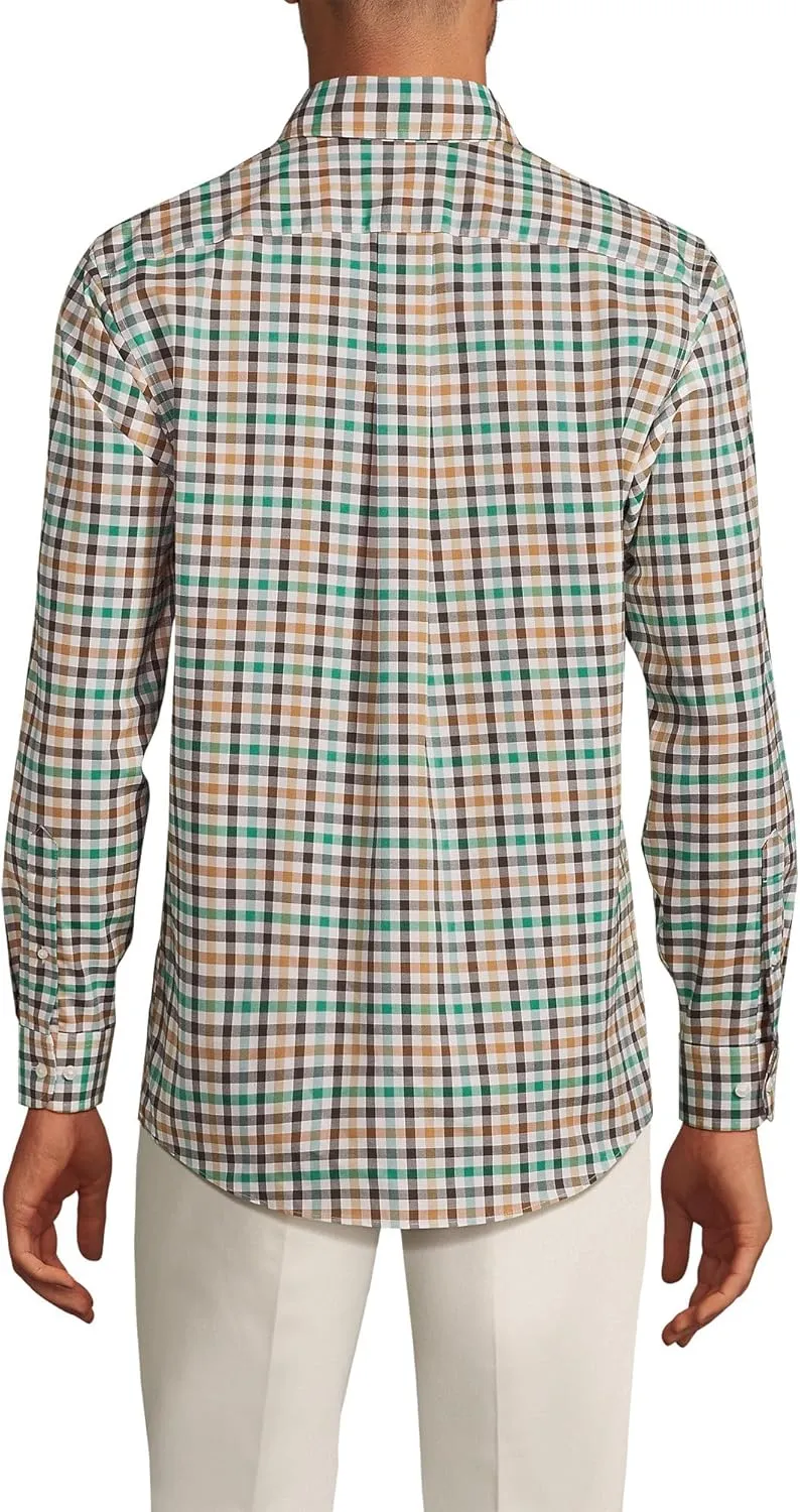 Lands' End Men's Traditional Fit No Iron Twill Shirt