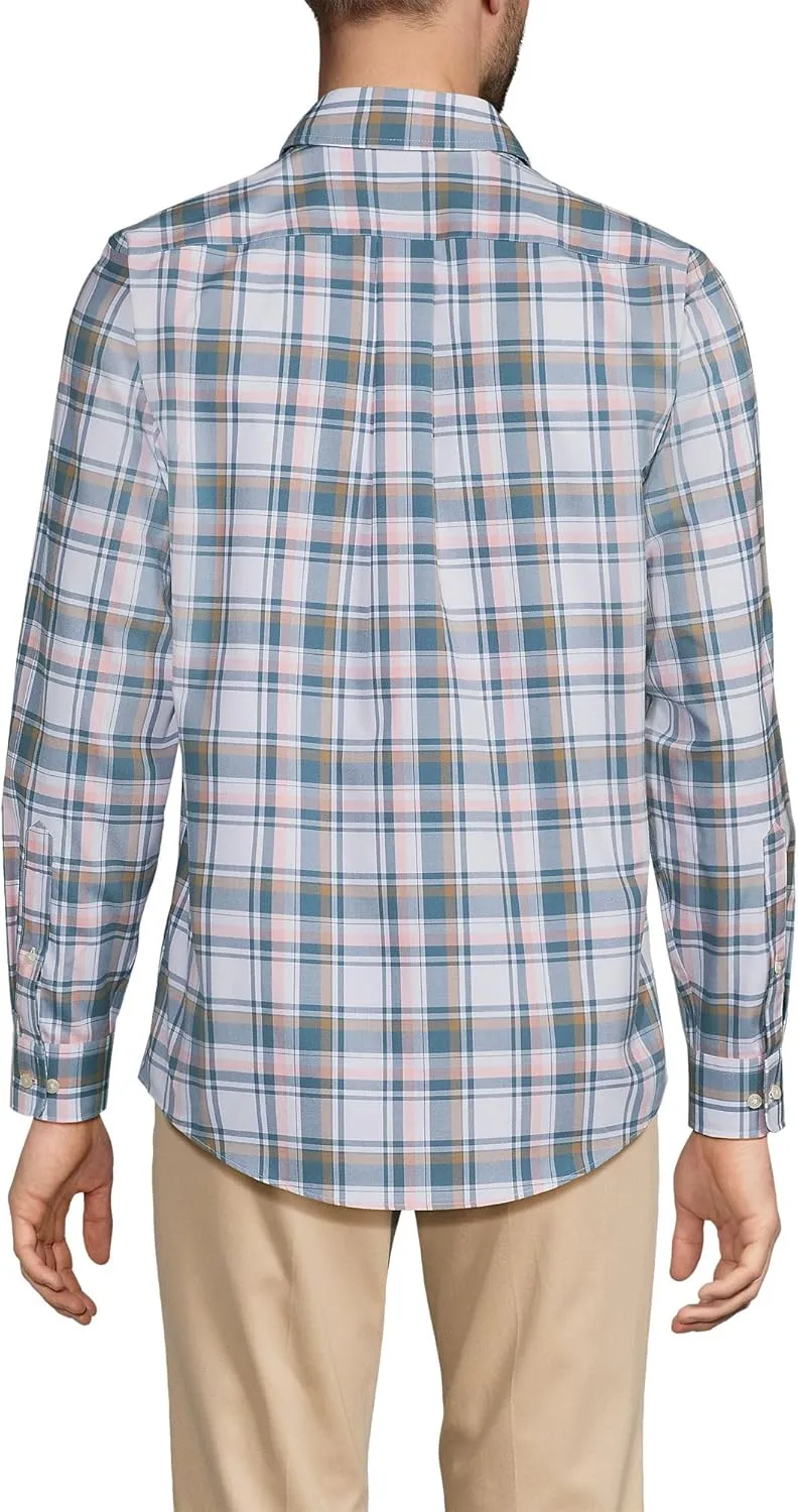 Lands' End Men's Traditional Fit No Iron Twill Shirt