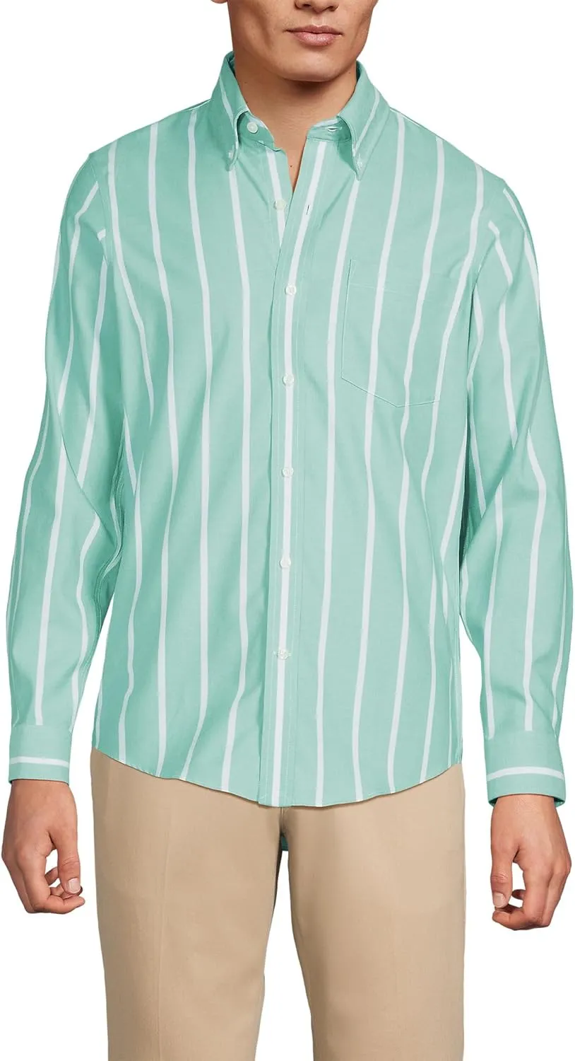Lands' End Men's Traditional Fit No Iron Twill Shirt
