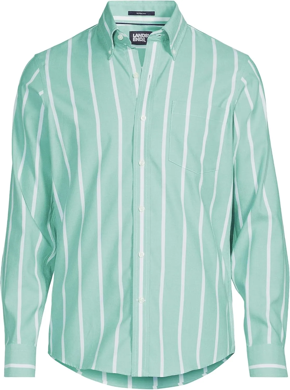 Lands' End Men's Traditional Fit No Iron Twill Shirt