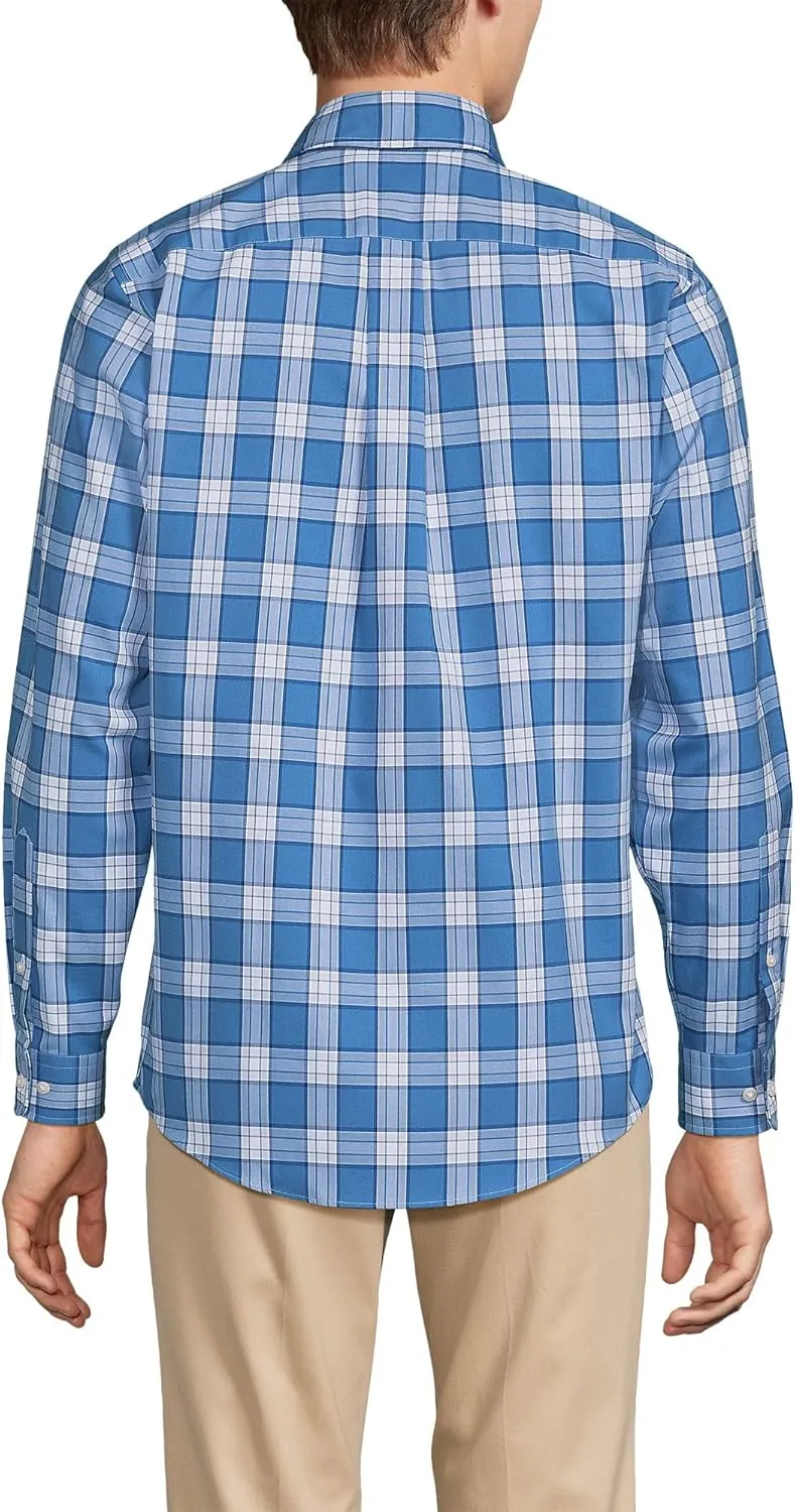Lands' End Men's Traditional Fit No Iron Twill Shirt