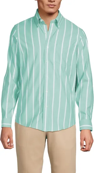 Lands' End Men's Traditional Fit No Iron Twill Shirt