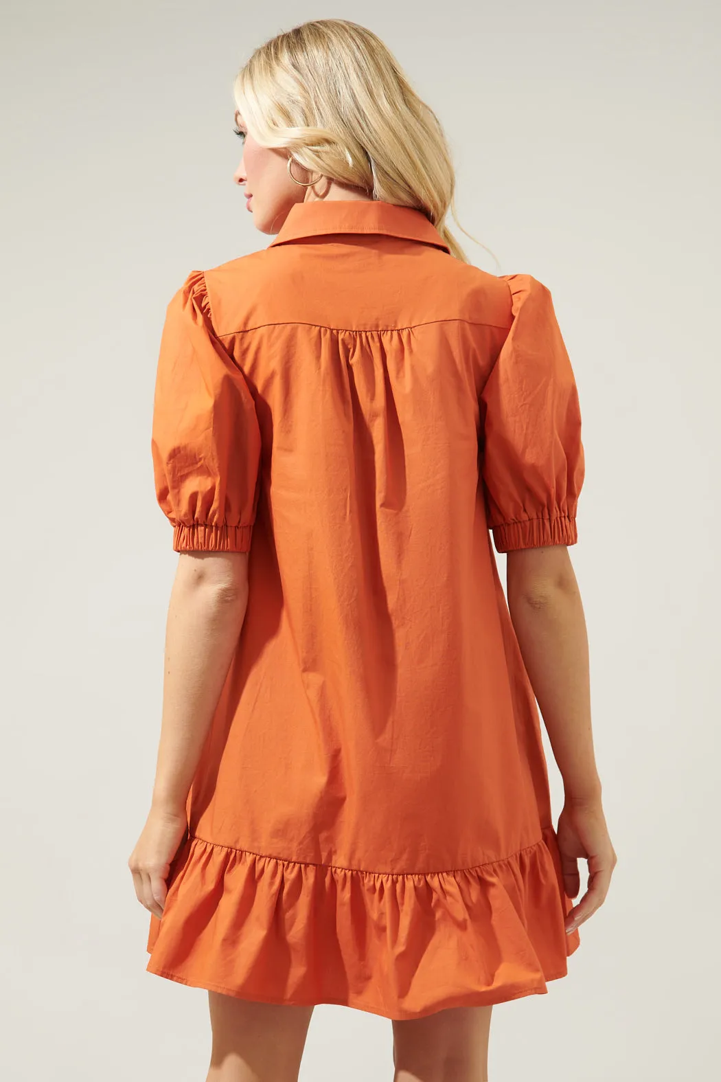 Levy Button Down Shift Dress