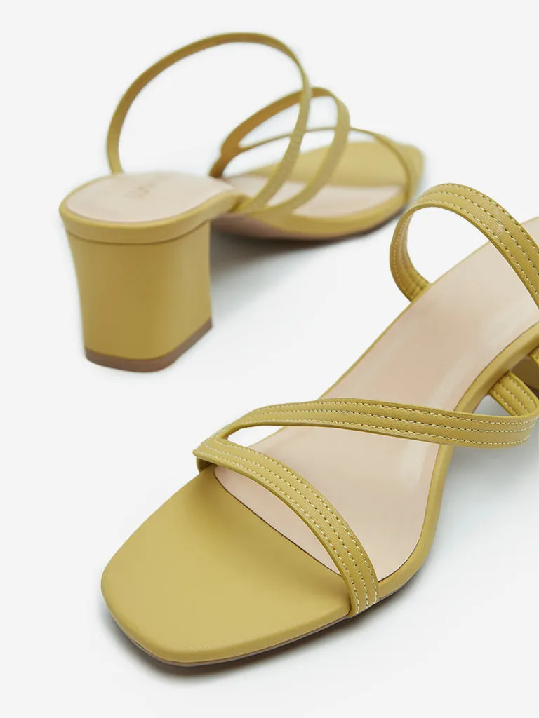 LUNA BLU Lime Multi-Strap Sandals