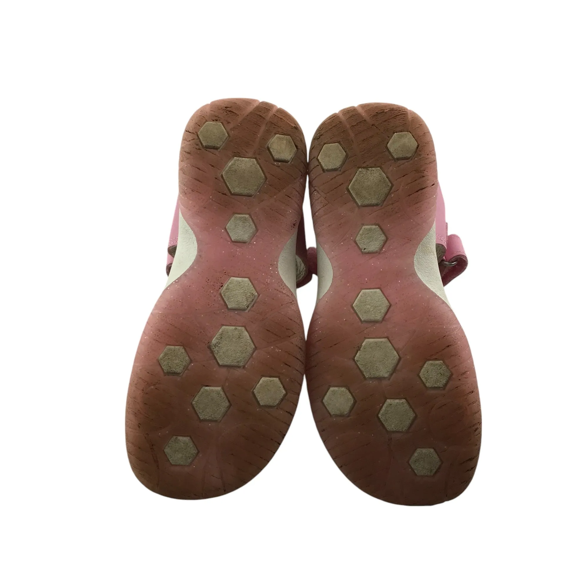 Lupilu sandals shoe size 9 kids pink with hook and loop straps
