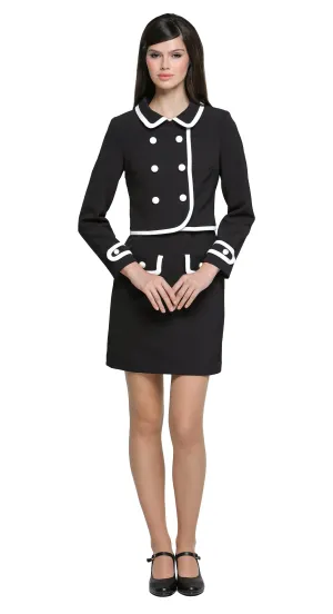MARMALADE Classic Black Jacket with White Trim