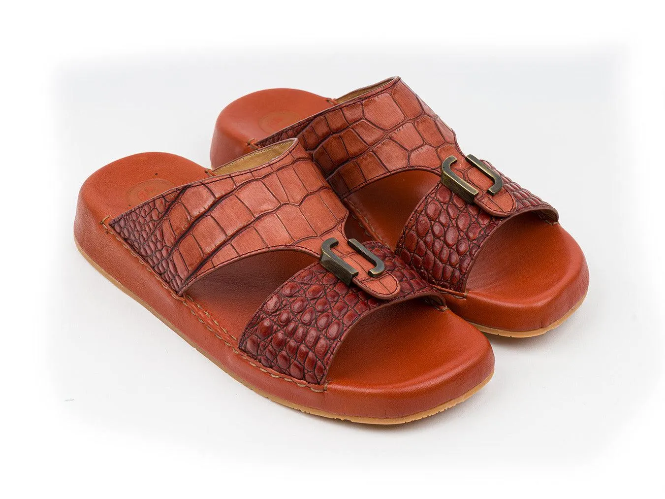 MATTE CROCO ARABIC SANDAL REC-01