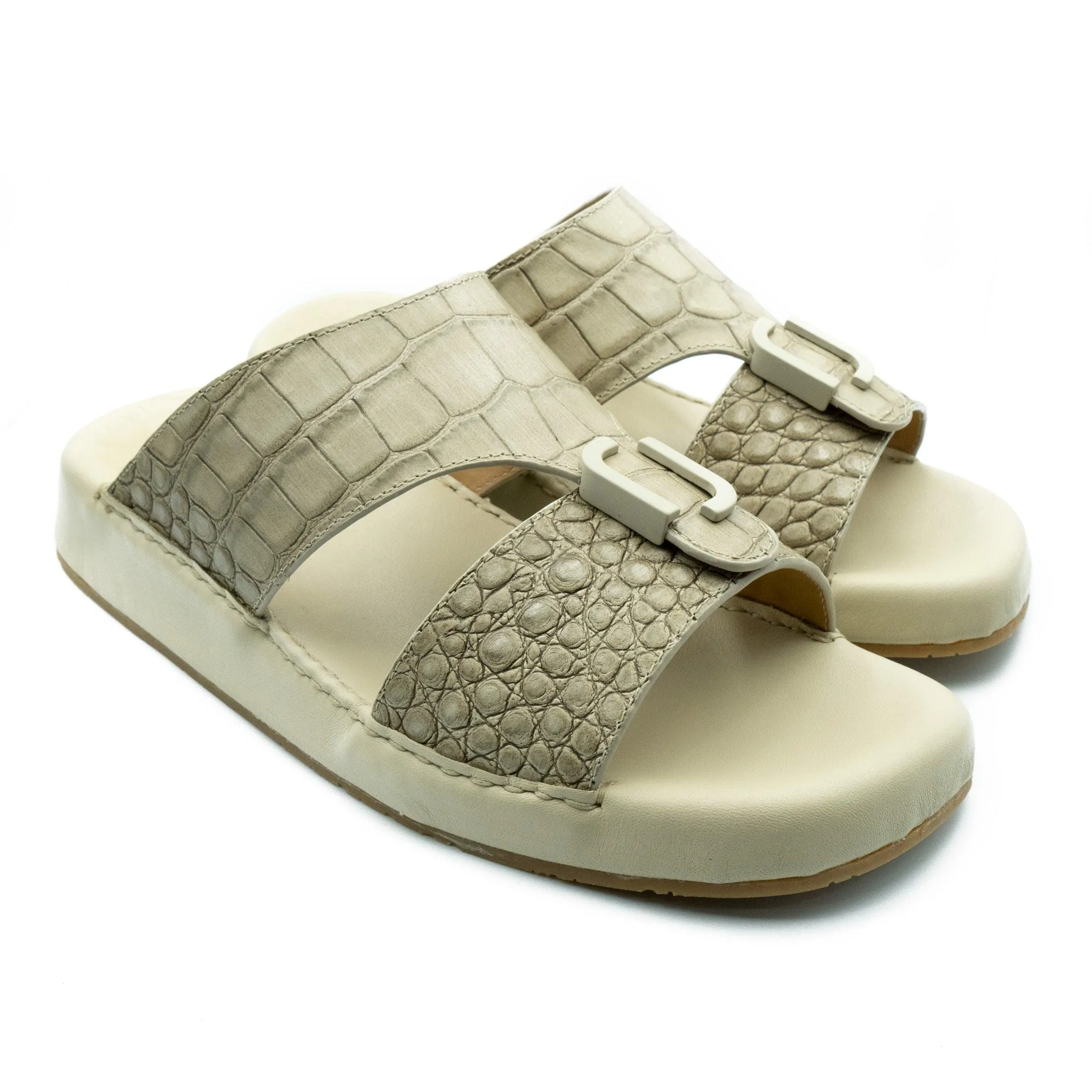 MATTE CROCO ARABIC SANDAL REC-01