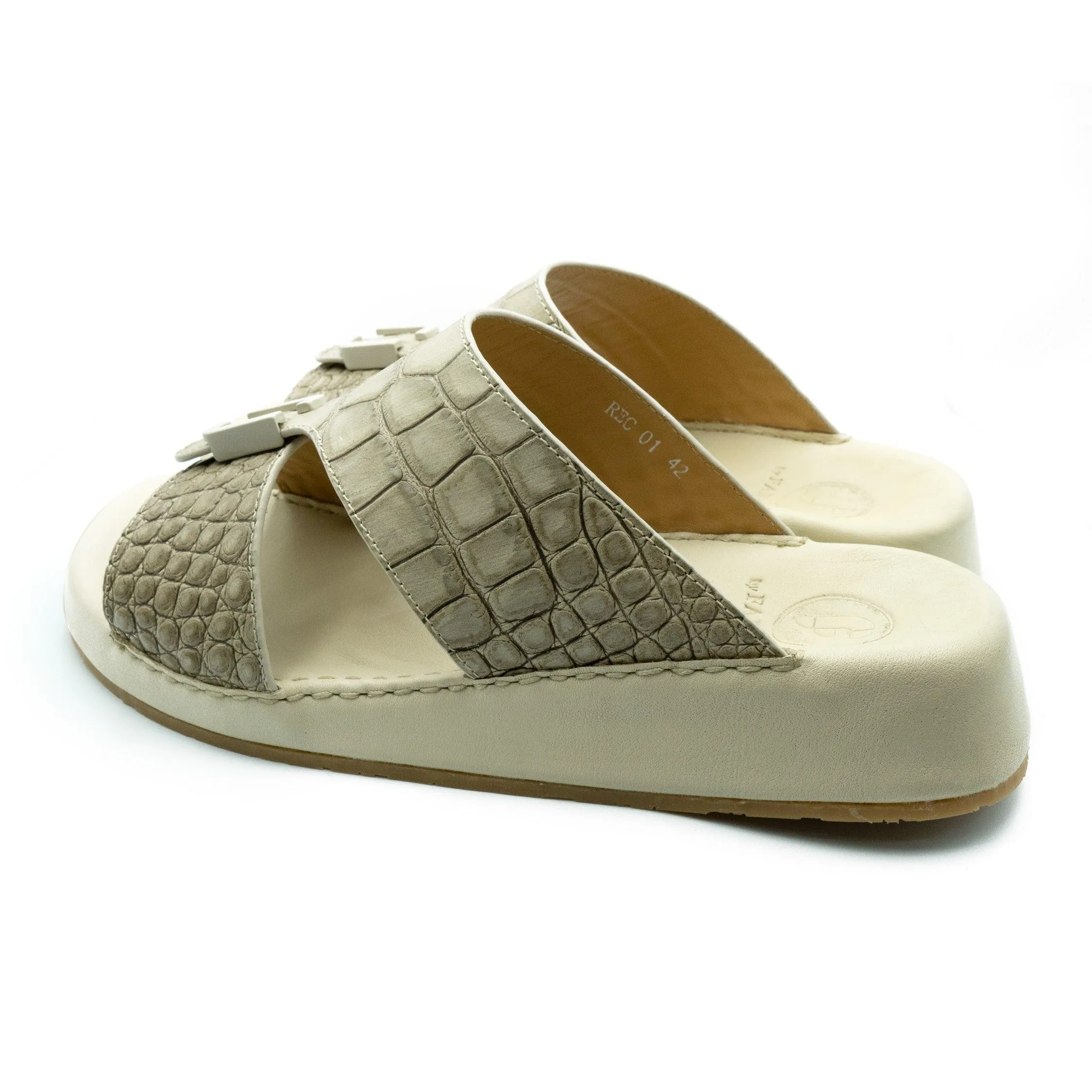 MATTE CROCO ARABIC SANDAL REC-01
