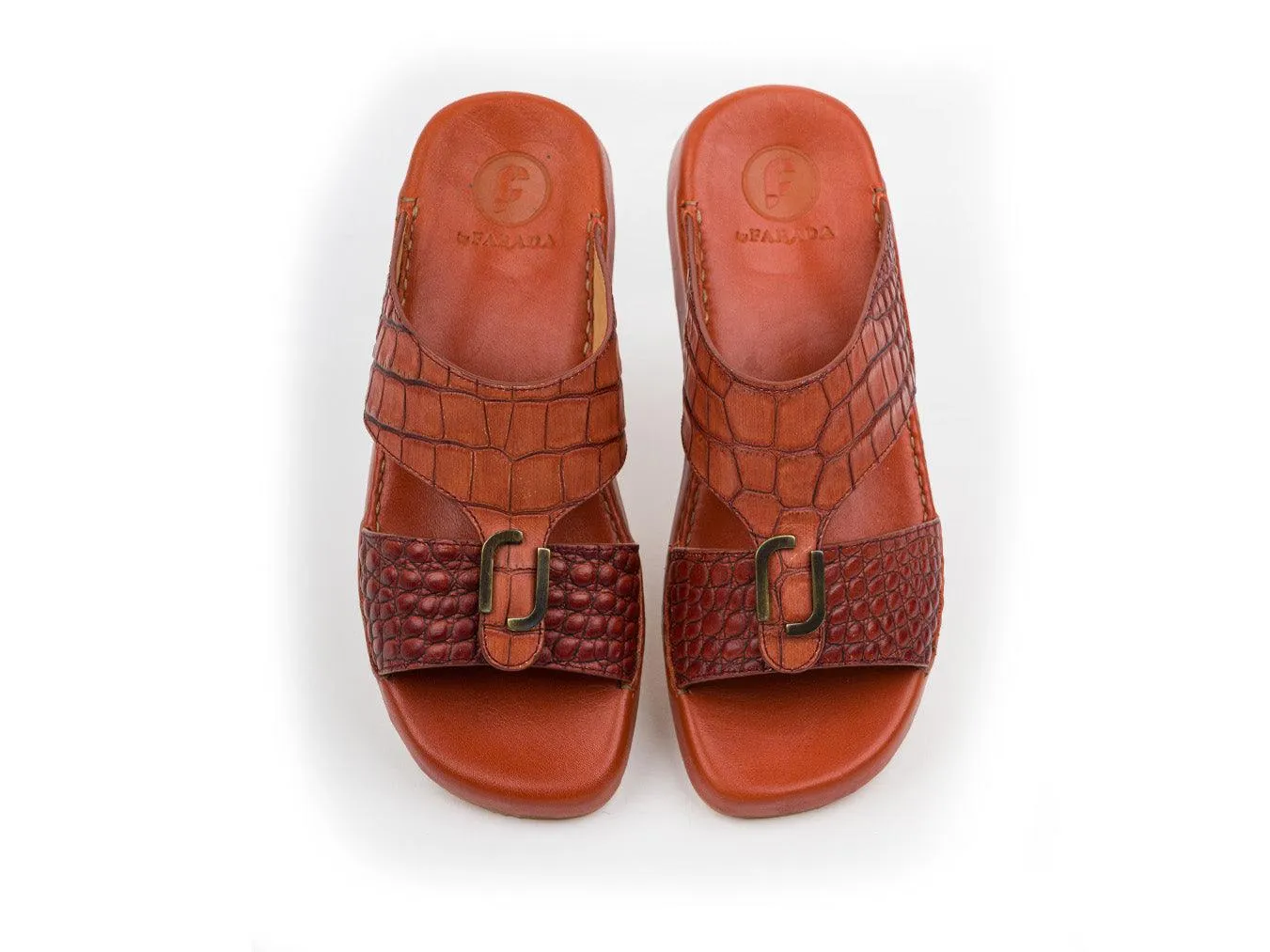 MATTE CROCO ARABIC SANDAL REC-01