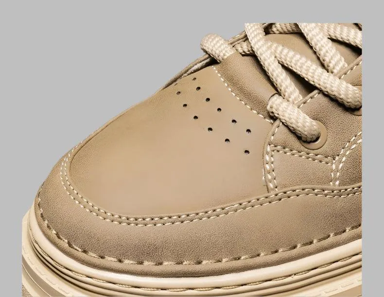 Men's Retro Leather Casual Shoes –Comfortable Ankle Boots for Work & Daily Wear