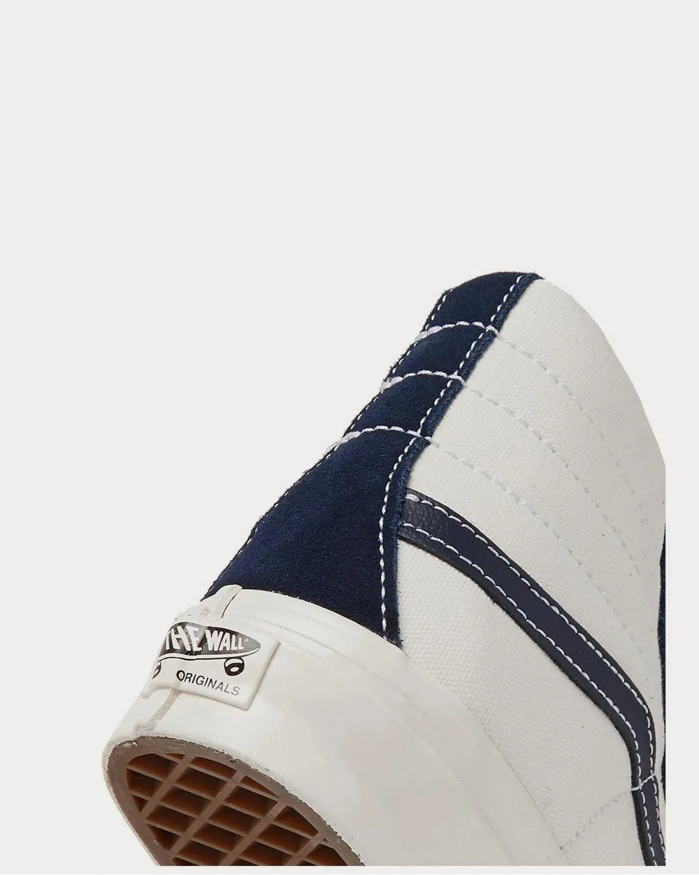 OG SK8-HI LX Leather-Trimmed Canvas and Suede Navy high top sneakers