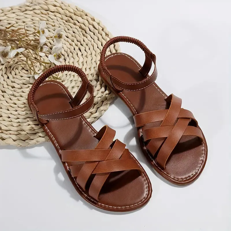 Open Toe Strappy Gladiator Sandals