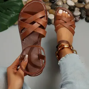 Open Toe Strappy Gladiator Sandals