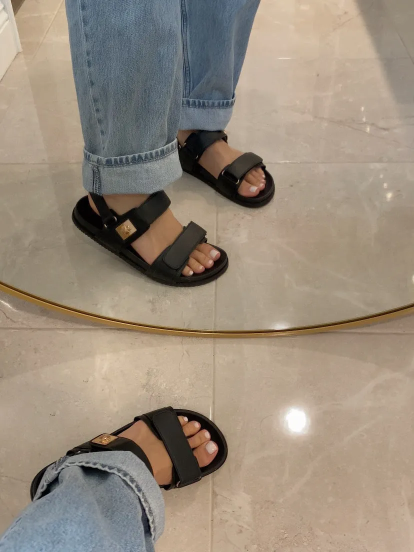 Palmer Flatform Sandal - Black