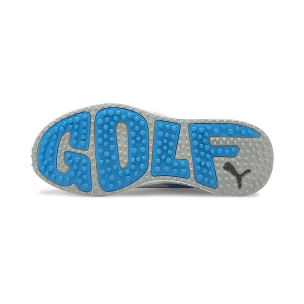 Puma GS Fast Spikeless Golf Shoes - White/Blue