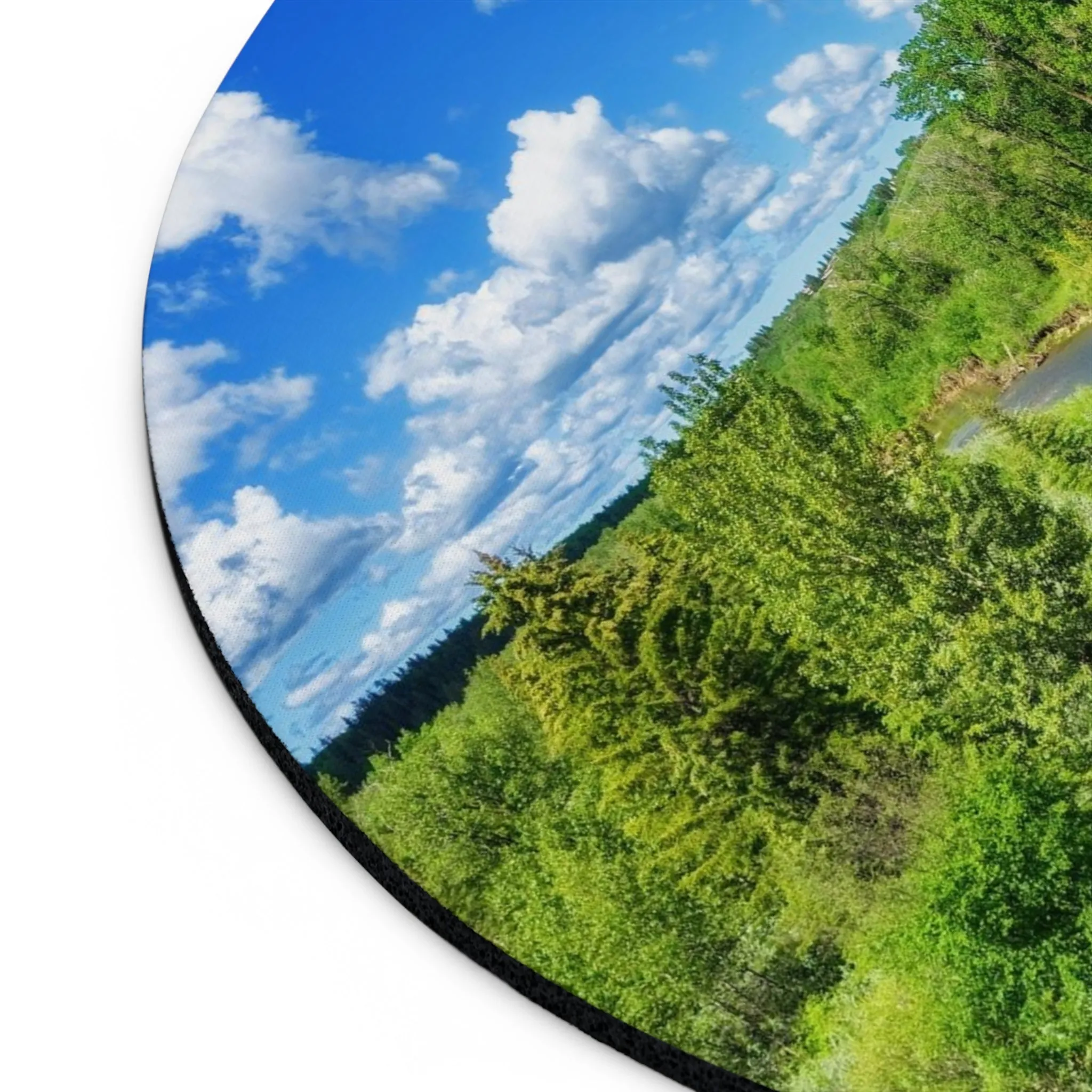 Round Mouse Pad  - Fish Creek Park Votier's Flats Lookout