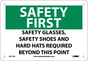 Safety First Ppe Equipment Required Sign