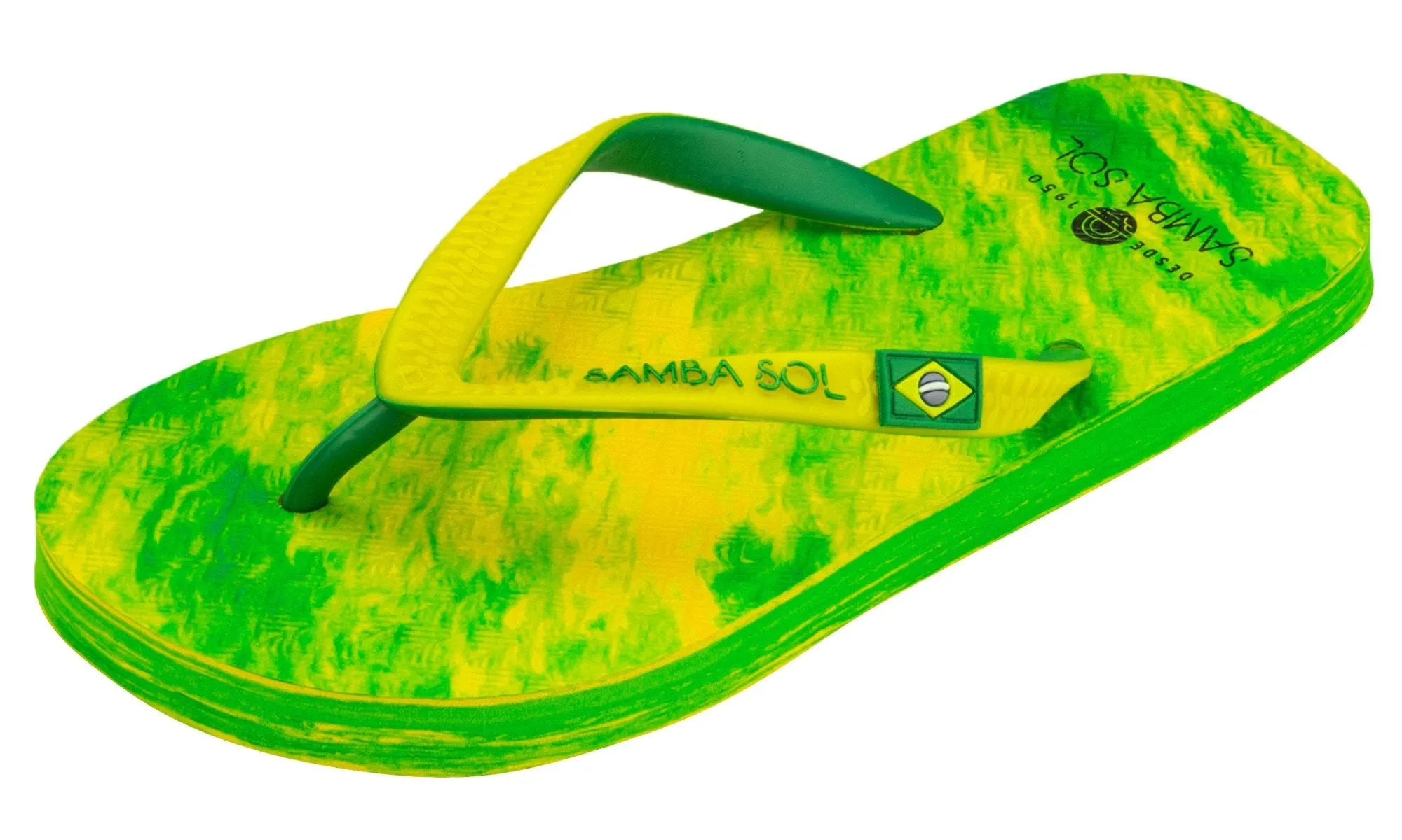 Samba Sol Kid's Beach Collection Flip Flops - Lime