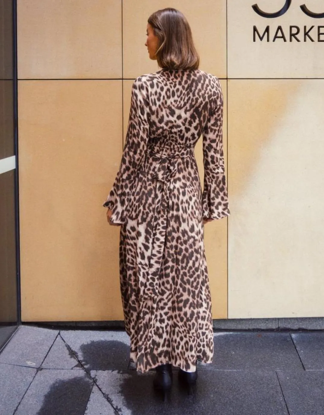 Savannah Wrap Maxi Dress - Animal Print
