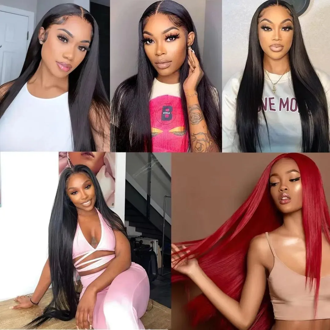Straight Brazilian Virgin Human Hair Bundles  3 Pieces, 10-40 Inches