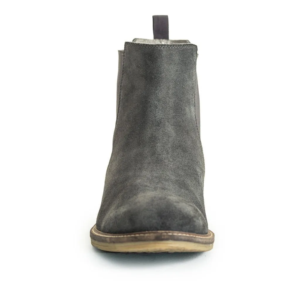 Suede Chelsea Boots - Grey