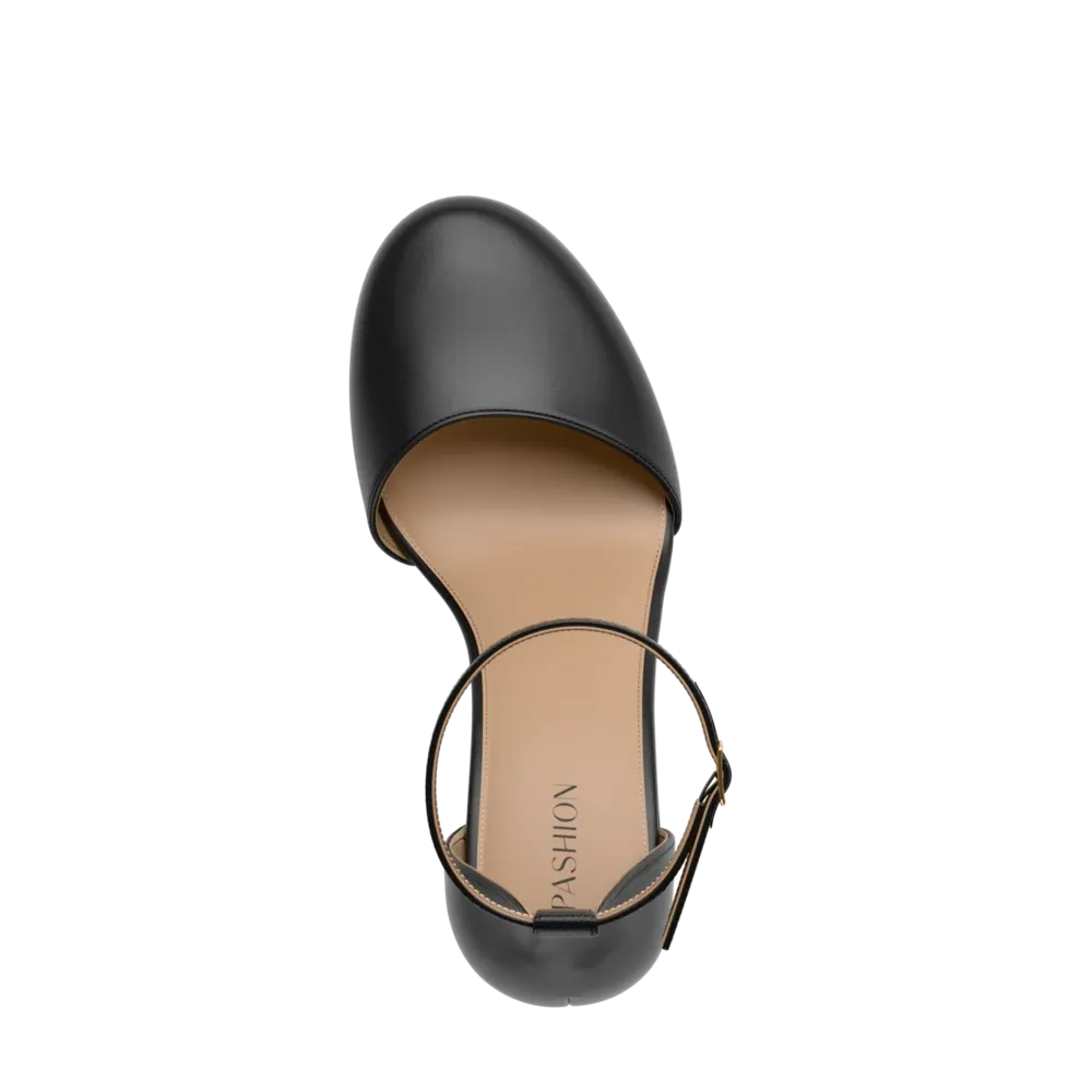 The Jocelyn - Coal Satin 3 Stiletto