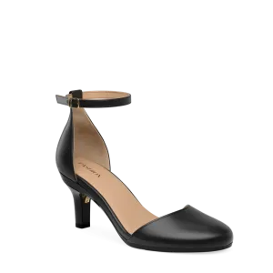 The Jocelyn - Coal Satin 3 Stiletto
