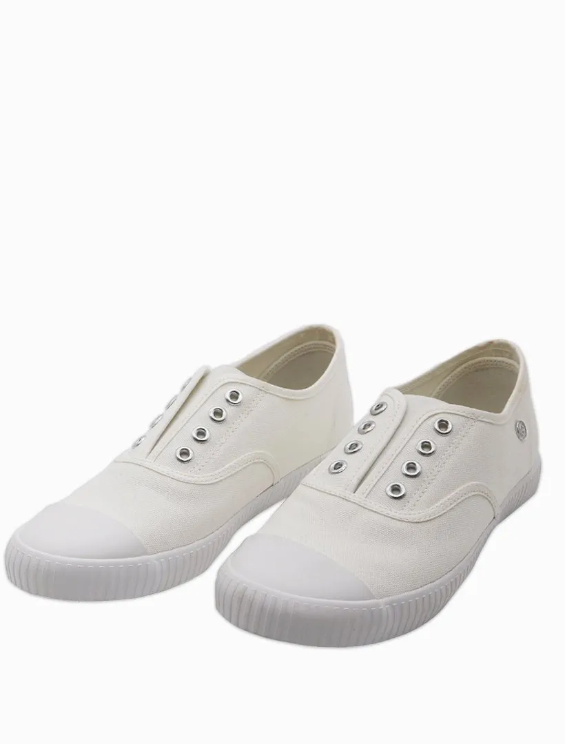 The Penny Plimsole White
