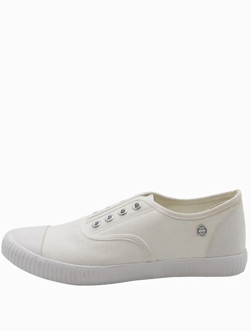 The Penny Plimsole White