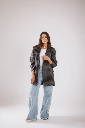 The Striped Oversized Blazer