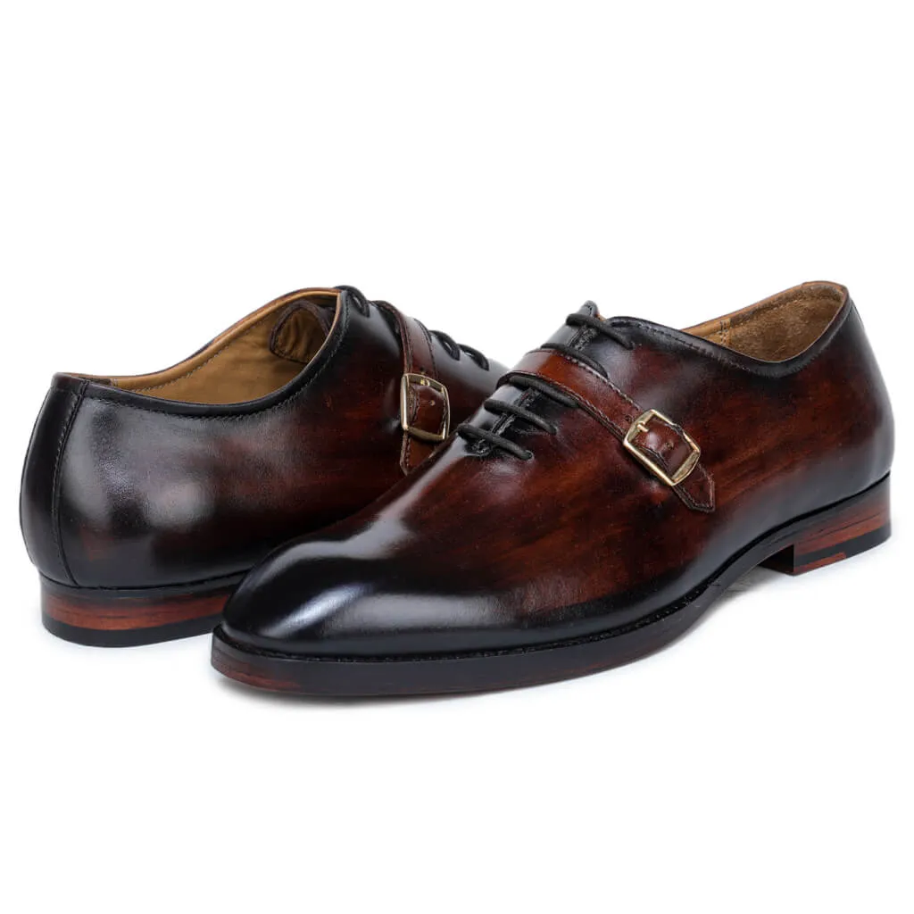 Thin-Strap Dark Oak Wooden Derby