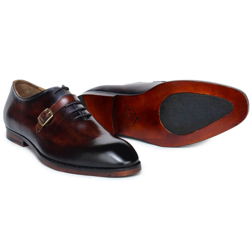 Thin-Strap Dark Oak Wooden Derby
