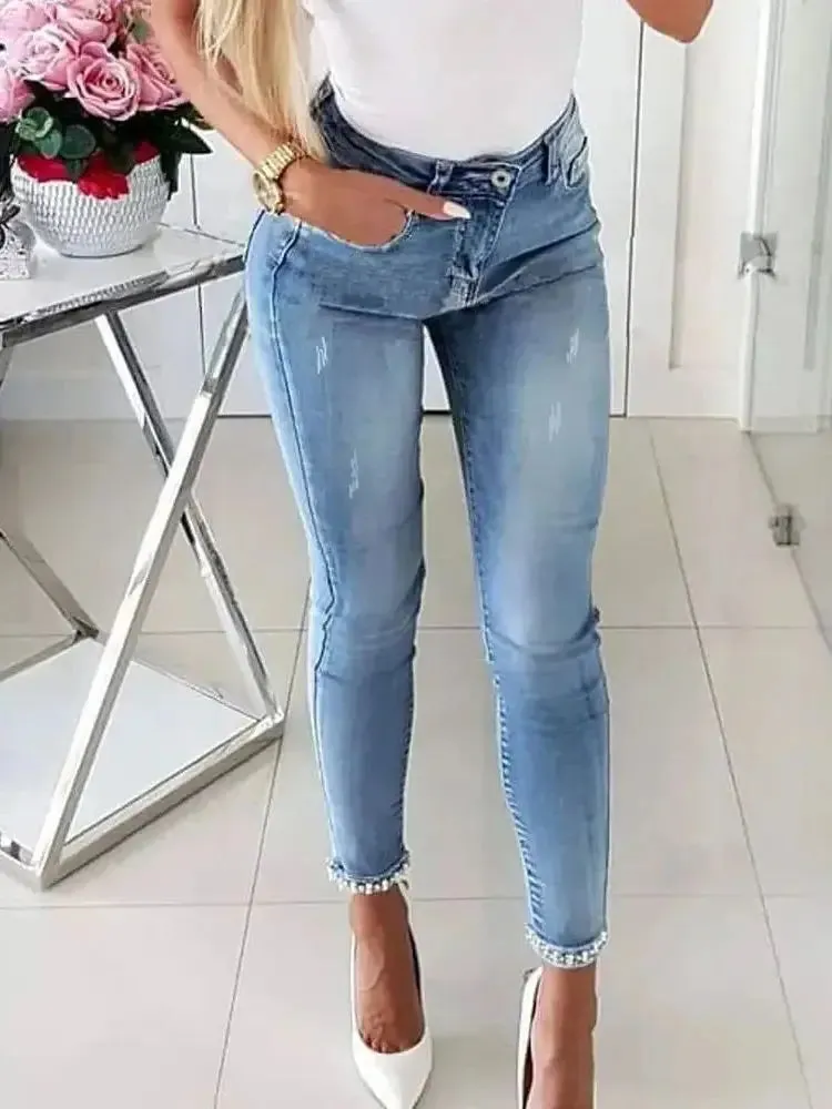 Wenkouban-back to school fit nyc outfit Button Pockets Solid Color Pencil Pants Women's High Waist Khaki Casual Trousers 2025 Summer New Fashion Streetwear Long Pants