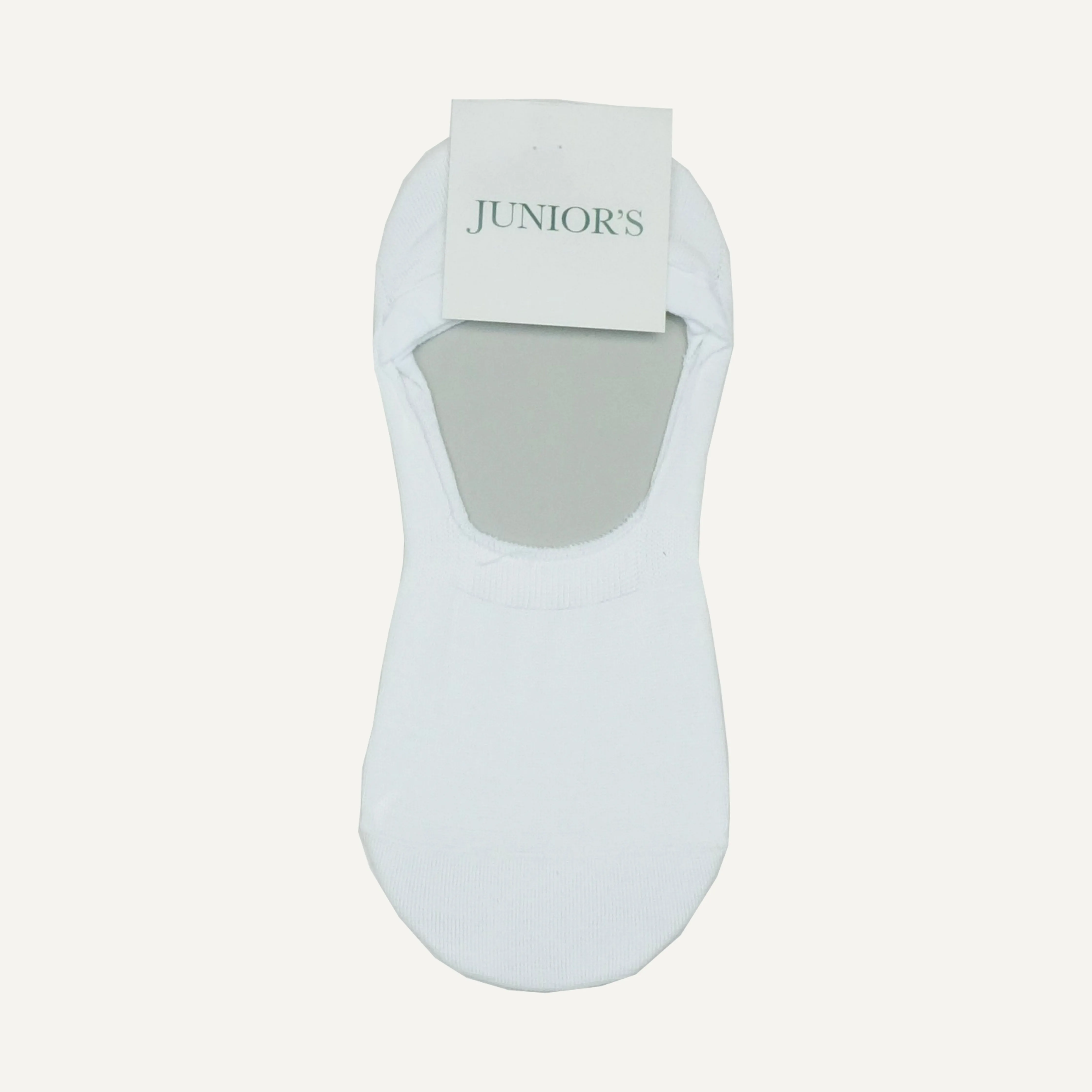 White No Show Sock