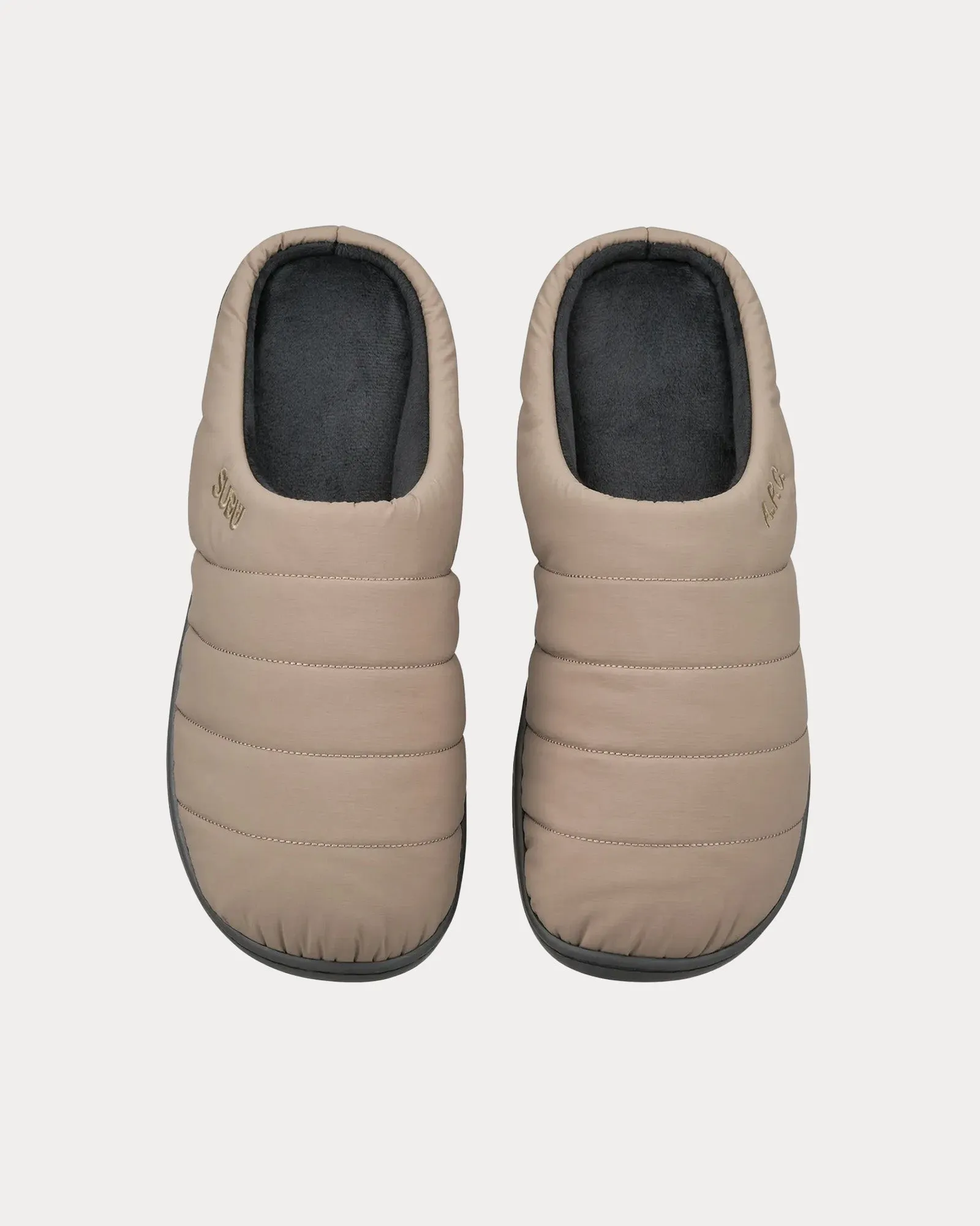 Winter Quilted Beige Sandals