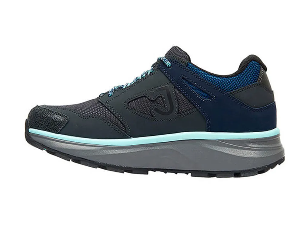 Womens Active Waterproof Bliss Grey Blue Hiking Shoes
