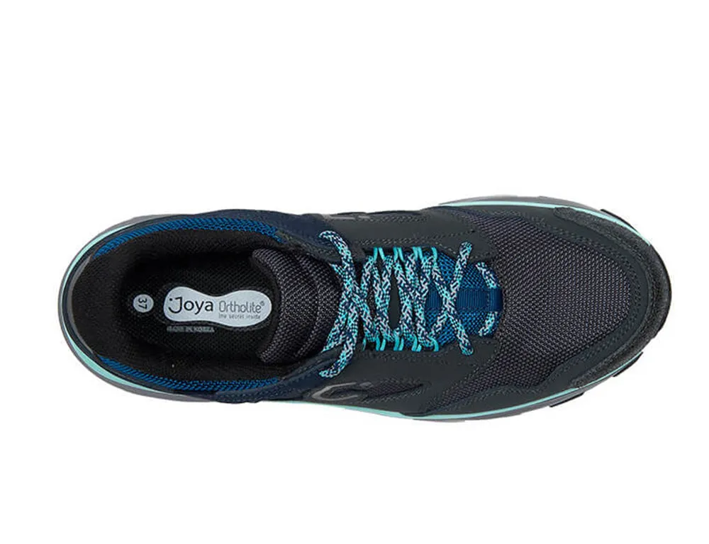 Womens Active Waterproof Bliss Grey Blue Hiking Shoes