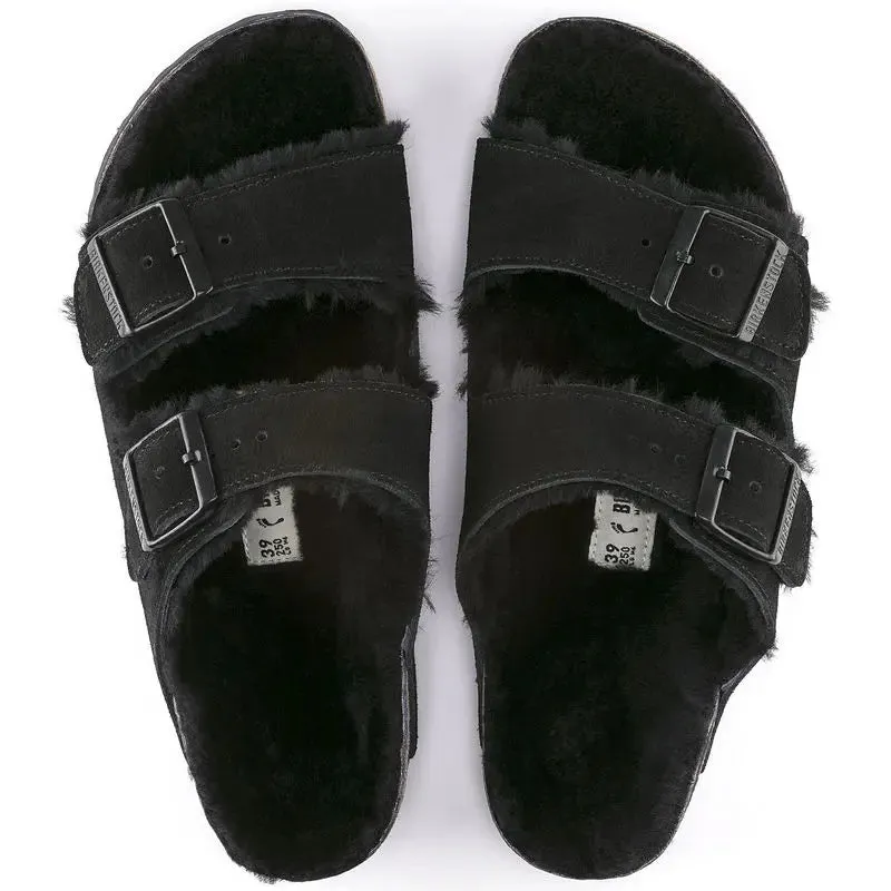 Women’s Birkenstock Arizona Shearling – Cozy Suede Sandal with Plush Lining